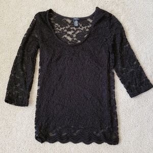Black Lace Top